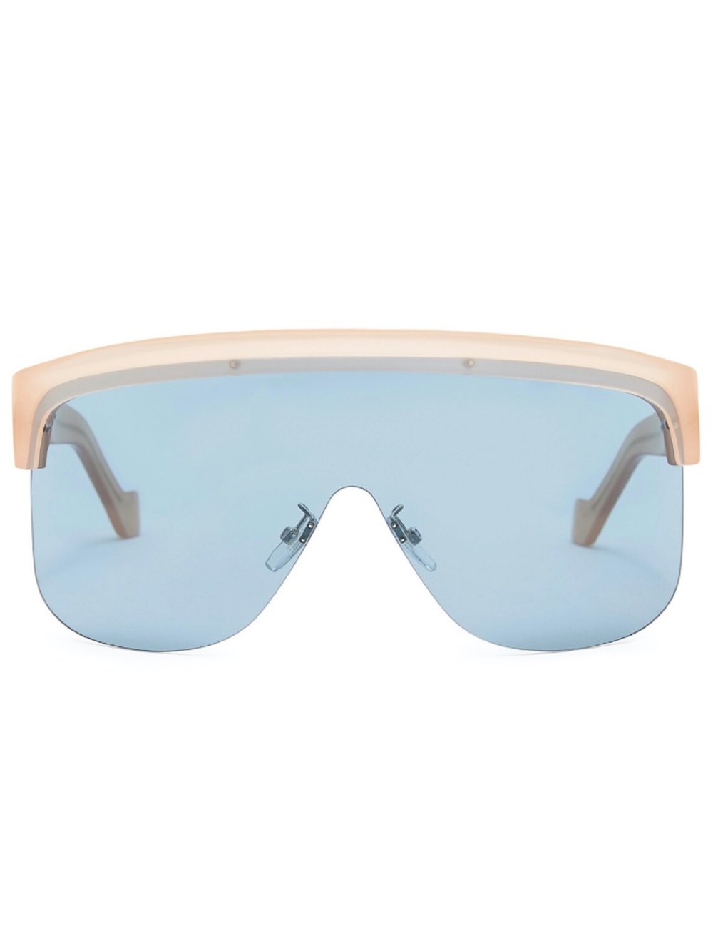 LOEWE Show D-Frame Visor Shield Mask Sunglasses in Shiny Pink LW40034U